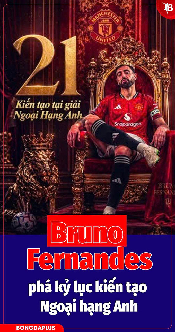 Bruno Fernandes đi vào lịch sử Ngoại hạng Anh