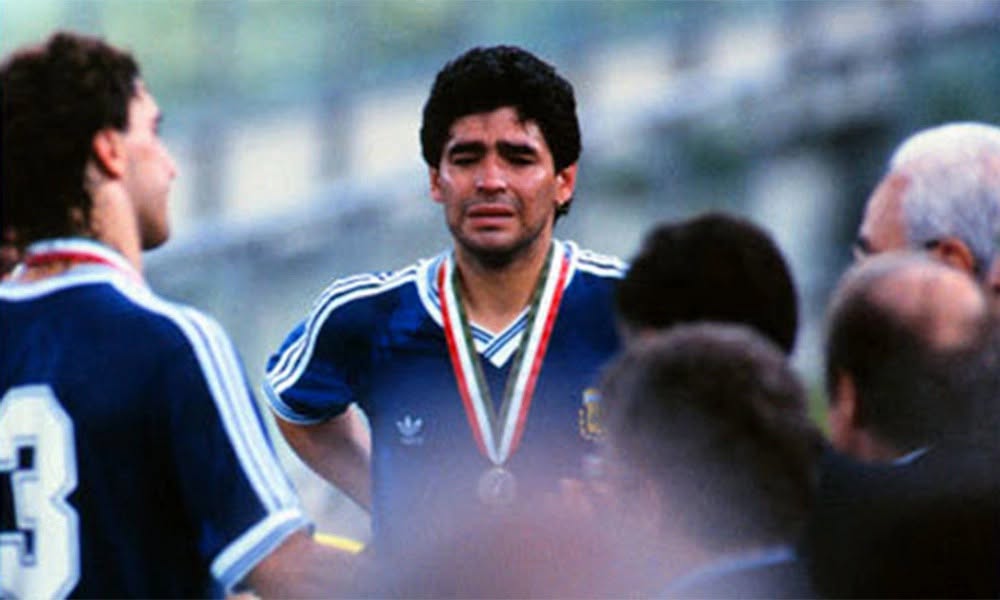 Những giọt nước mắt của Maradona cũng đã rơi tại đây, ở World Cup 1990