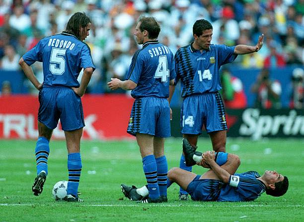4 năm sau, Maradona lại vấp ngã tại World Cup 1994