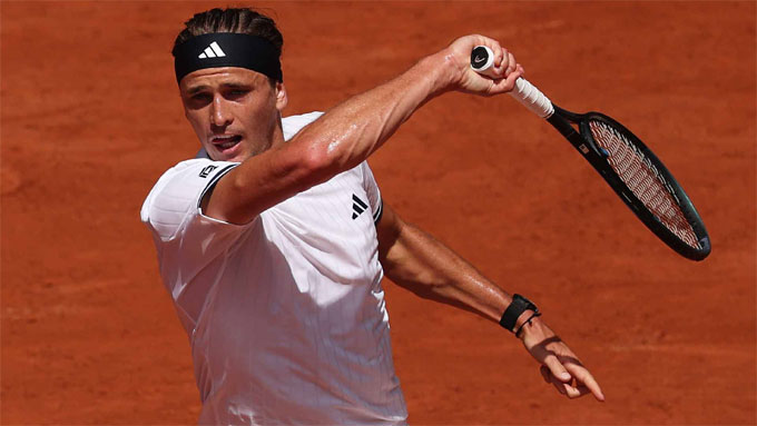 Zverev thắng dễ trận đầu tại Roland Garros năm nay. Ảnh: ATP