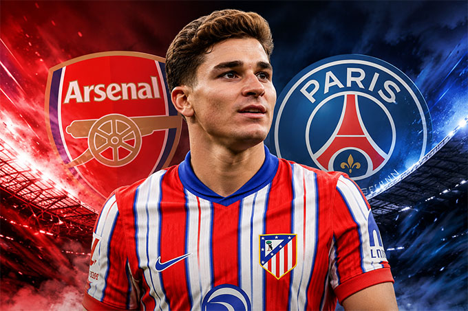 Alvarez đang là mục tiêu theo đuổi của cả Arsenal và PSG