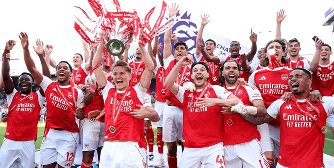 Arsenal đang có tinh thần tốt sau chức vô địch Ngoại hạng Anh