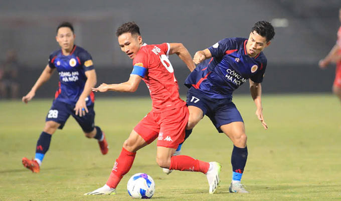Tiền vệ Triệu Việt Hưng - cựu cầu thủ HAGL và là đội trưởng của Hải Phòng cũng sẽ gia nhập Thể Công Viettel - Ảnh: Phan Tùng 