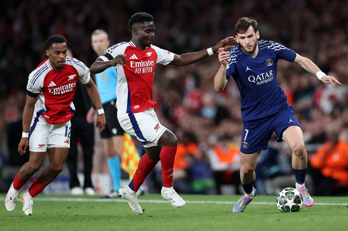 Arsenal cần dùng "biện pháp mạnh" với những mũi nhọn nguy hiểm của PSG