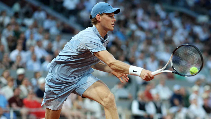 Sinner thắng dễ trận mở màn Roland Garros năm nay. Ảnh: ATP