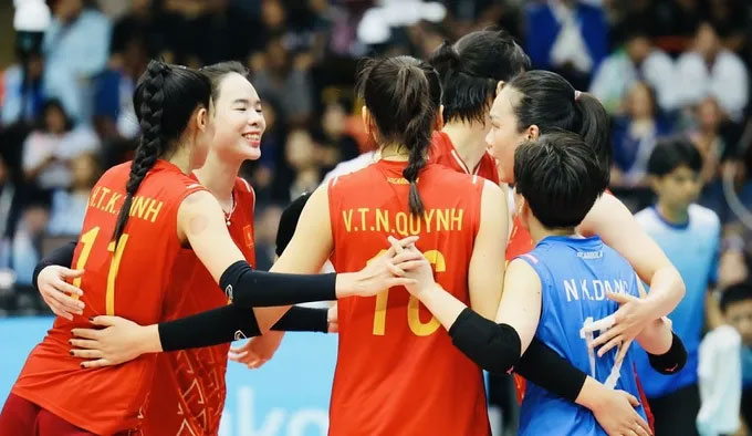 Đội tuyển bóng chuyền nữ Việt Nam có lịch thi đấu dày trong tháng 8. Ảnh: Dũng Phương