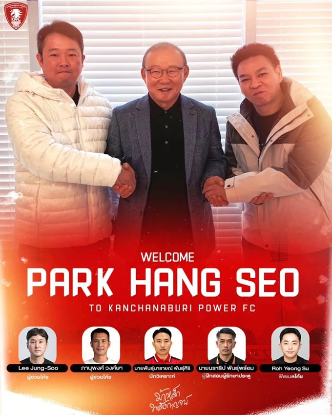 HLV Park Hang Seo muốn mở đường thành công cho các HLV Hàn Quốc tại Thái Lan 