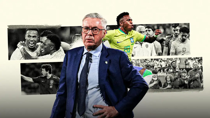 Brazil đã phá bỏ tư duy cũ để đặt trọn niềm tin vào một HLV ngoại như Ancelotti