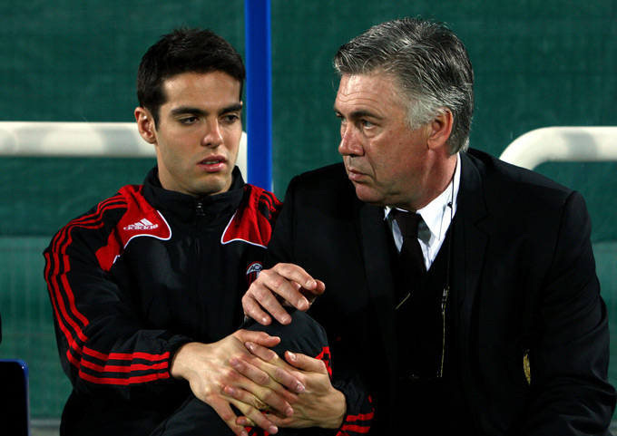 Kaka thành danh là nhờ bàn tay của Ancelotti 