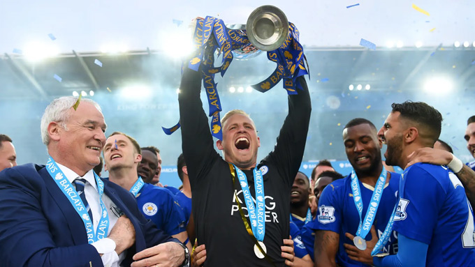 Schmeichel từng vô địch Ngoại hạng Anh với Leicester cách đây 10 năm