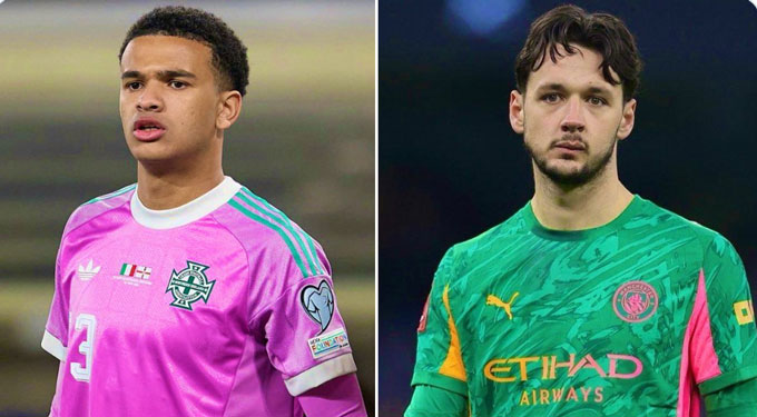 Pierce Charles có thể thay James Trafford làm thủ môn dự bị cho Donnarumma - Ảnh: @SkyBluesXtra