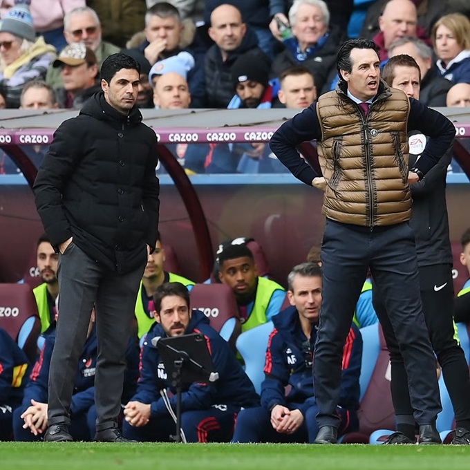 Emery từng đối đầu Arteta không ít lần tại Premier League