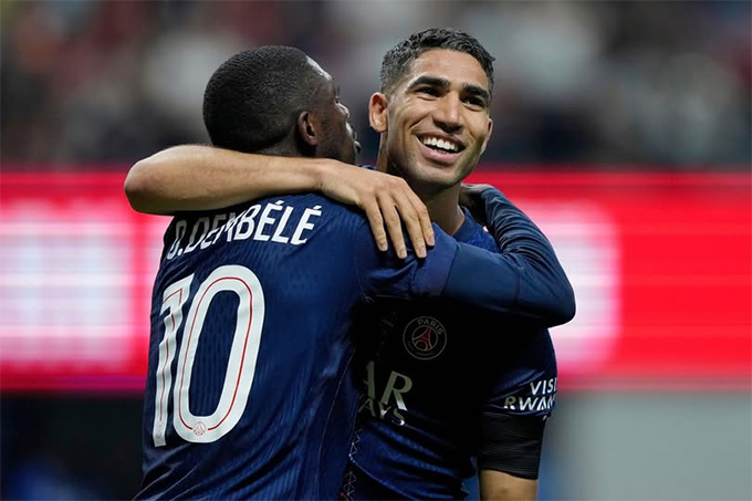 Sự trở lại của cặp đôi Hakimi vs Dembele bân hành lang phải rất quan trọng với PSG