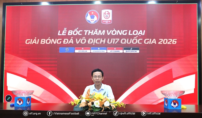 Ông Nguyễn Minh Châu - Phó Tổng thư ký VFF, Trưởng BTC giải - Ảnh: VFF 