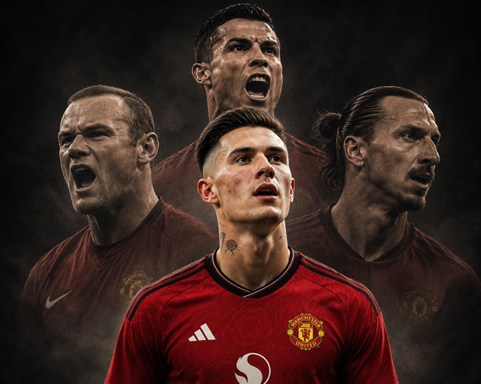 Sesko chọn mẫu tiền đạo hoàn hảo nhất của MU với chân phải của Ronaldo, tốc độ của Rooney và thể chất của Ibra