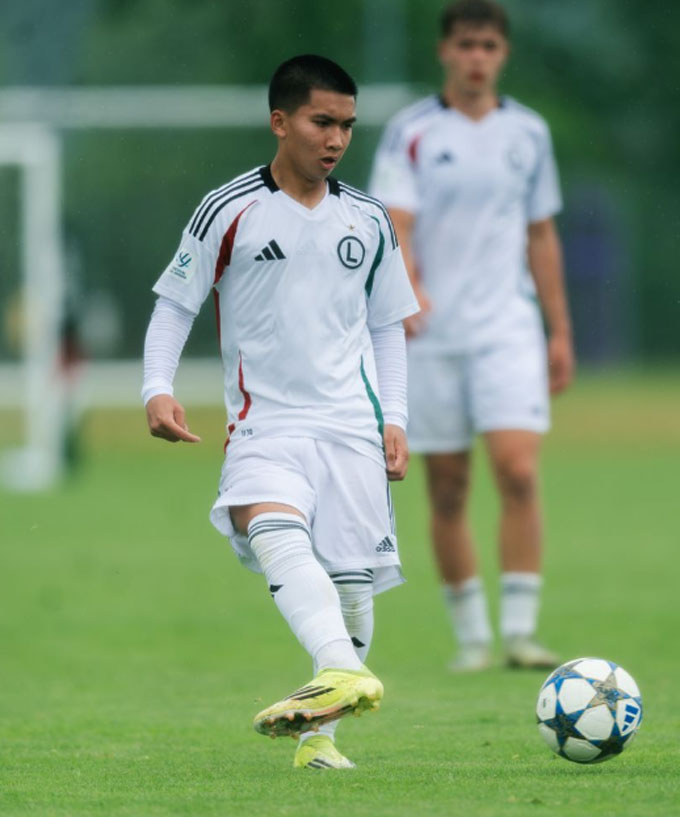 Vũ Hoàng vẫn còn cơ hội khoác áo U17 Việt Nam - Ảnh: Legia Warsaw