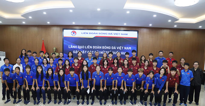 Sau kỳ nghỉ hè, U16 nữ Việt Nam sẽ chuẩn bị cho vòng loại U17 châu Á 2027. Ảnh: VFF