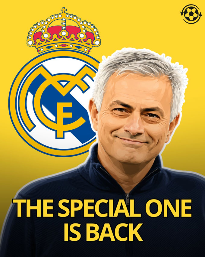 Mourinho trở lại Real sau hơn 10 năm - Ảnh: Transfer News Live