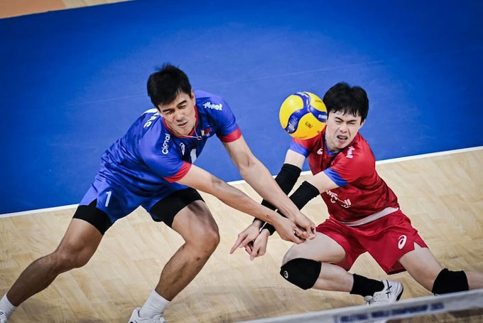 Bóng chuyền Philippines nhận cú sốc - Ảnh: FIVB