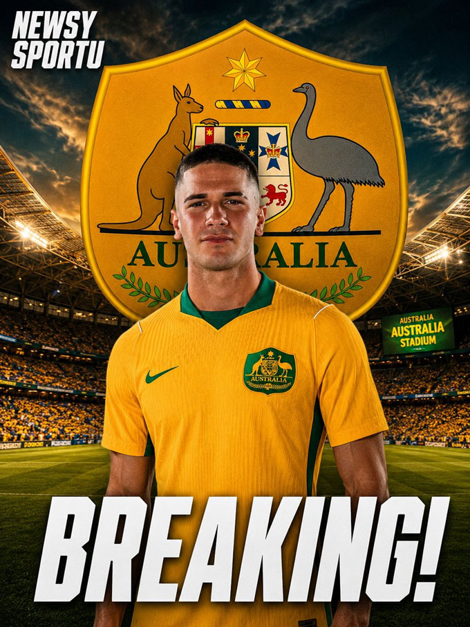 Volpato có tên trong danh sách sơ bộ của ĐT Australia dự World Cup 2026 - Ảnh: @Newsy_Sportu