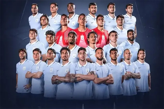 Uruguay chốt quân số dự World Cup 2026