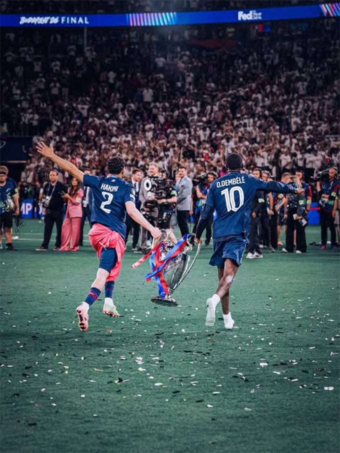 Sự trở lại đầy sung sức của Hakimi và Dembele cũng là một trong những bất ngờ mà Lucho dành cho Arsenal