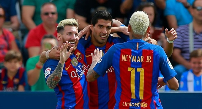 Bộ ba M-S-N huyền thoại của Barca do Lucho tạo ra