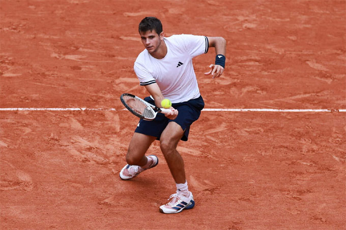 Jodar thắng trận đấu dài 5 set thứ ba liên tiếp tại Paris. Ảnh: ATP