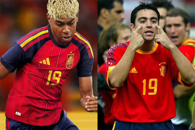 Yamal và Xavi cùng khoác áo số 19 trong kỳ World Cup đầu tiên