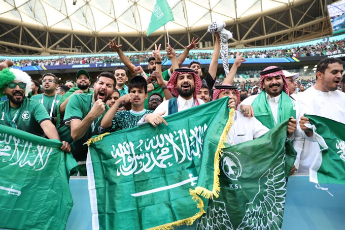 Các CĐV của Saudi Arabia được FIFA miễn phí vé tại World Cup 2026 - Ảnh: The Sun