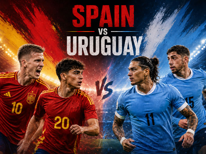 Màn đối đầu với Uruguay sẽ có vai trò quyết định với Tây Ban Nha