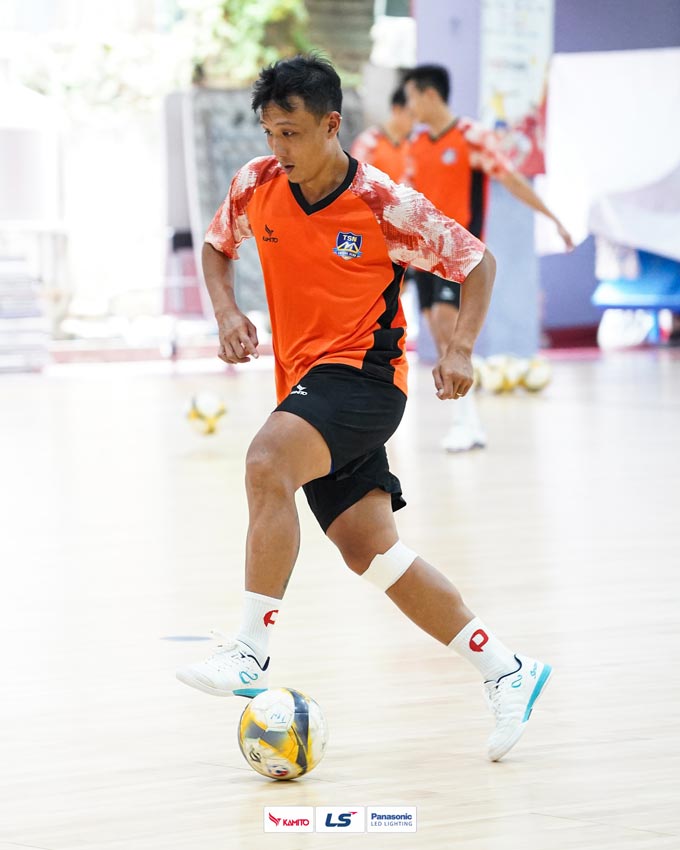 Minh Trí chính thức trở lại với futsal sau quyết định treo giày cách đây không lâu. Ảnh - TSN