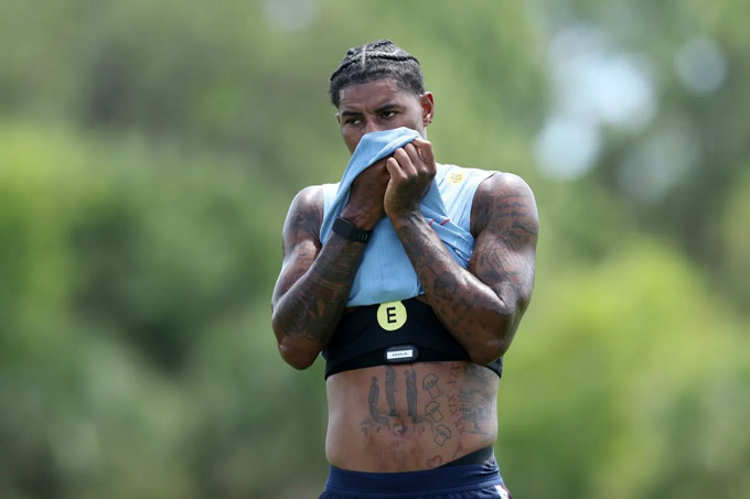 Rashford trông mệt mỏi