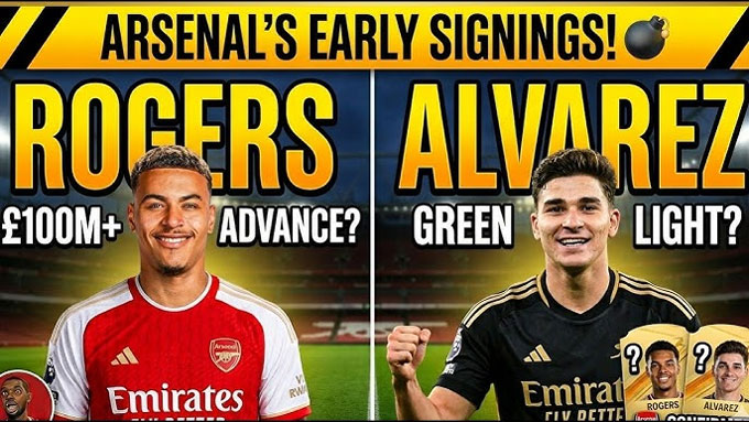Arsenal cũng đang theo đuổi Rogers và Alvarez - Ảnh: D_Pathfinder