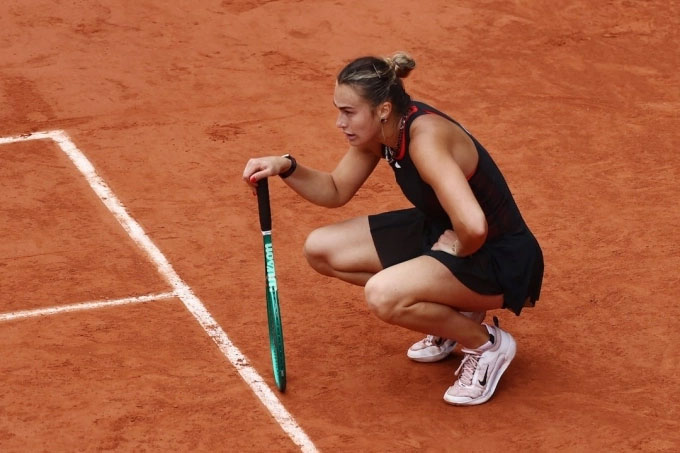 Sabalenka thua sốc ở tứ kết Roland Garros năm nay - Ảnh: WTA