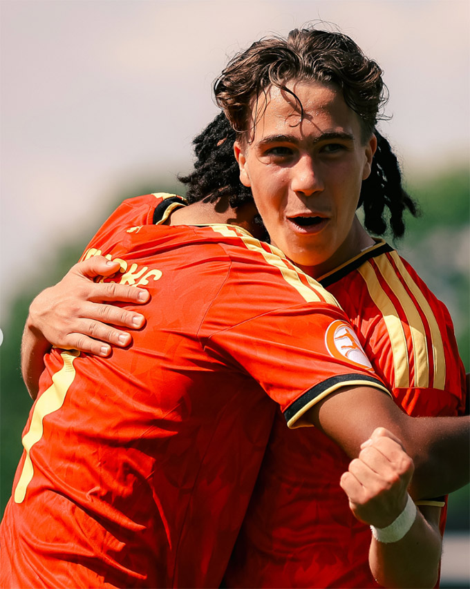 U17 Bỉ giành quyền vào chung kết U17 châu Âu - Ảnh: Instagram Bỉ 