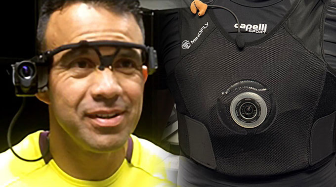Camera gắn trên người trọng tài tiếp tục được cải tiến