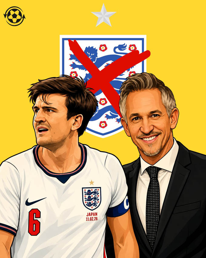 Maguire sẽ tham dự World Cup 2026 theo cách đặc biệt - Ảnh: @DeadlineDayLive
