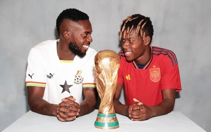 Anh em nhà Williams người chọn Ghana, người chọn Tây Ban Nha. Ảnh: Facebook