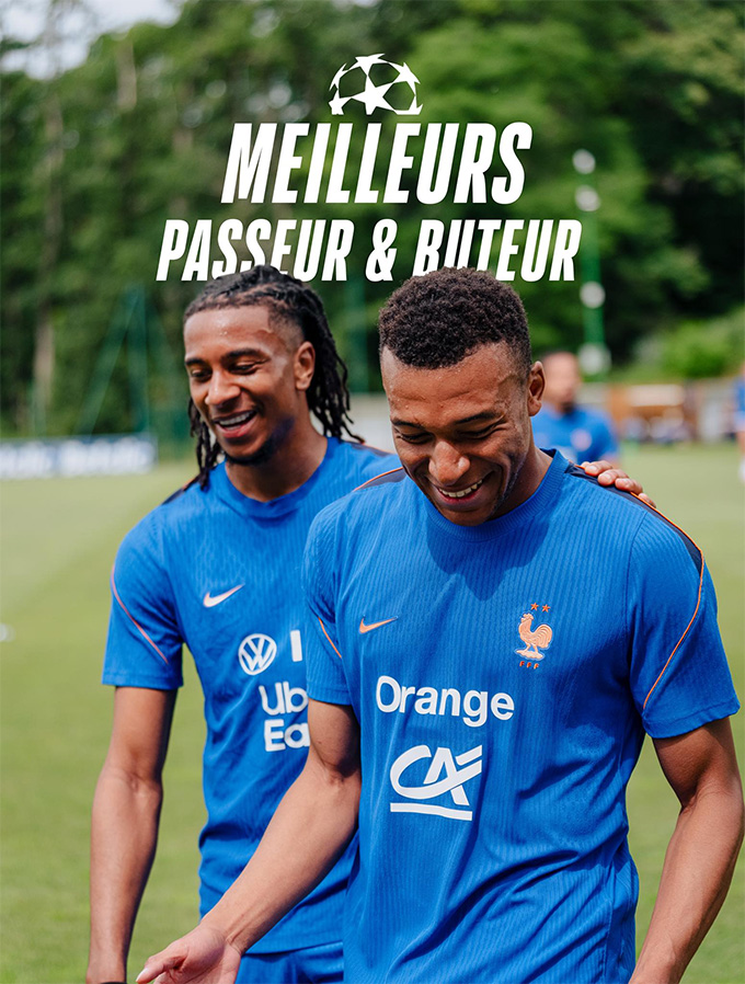 ĐT Pháp sở hữu Vua phá lưới Champions League Mbappe với 15 bàn, Vua kiến tạo Olise với 8 đường "dọn cỗ"