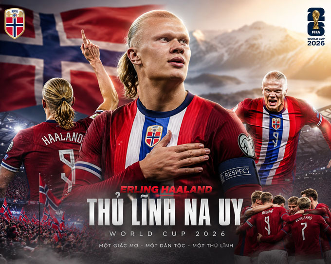 Haaland đã sớm là thủ lĩnh của Na Uy