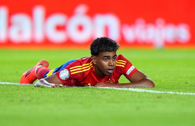 Lamine Yamal không góp mặt trong trận hòa 1-1 với ĐT Iraq của Tây Ban Nha do chưa hoàn toàn bình phục chấn thương