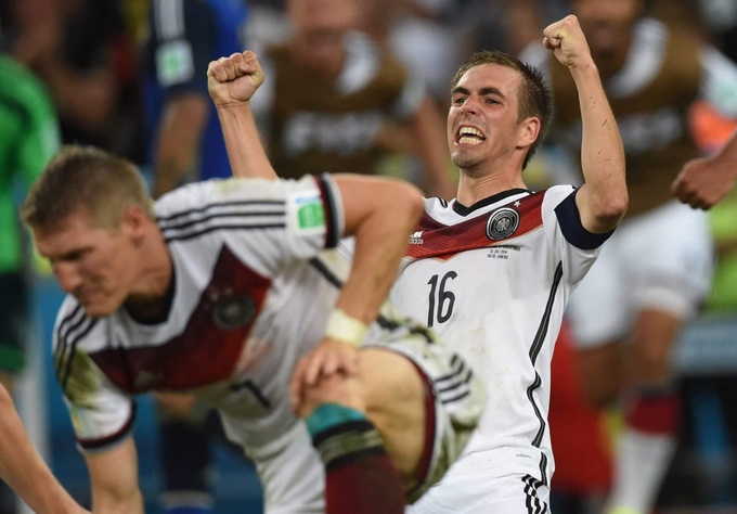 ĐT Đức ở World Cup 2014 vô địch với đội trưởng giàu kinh nghiệm Philipp Lahm