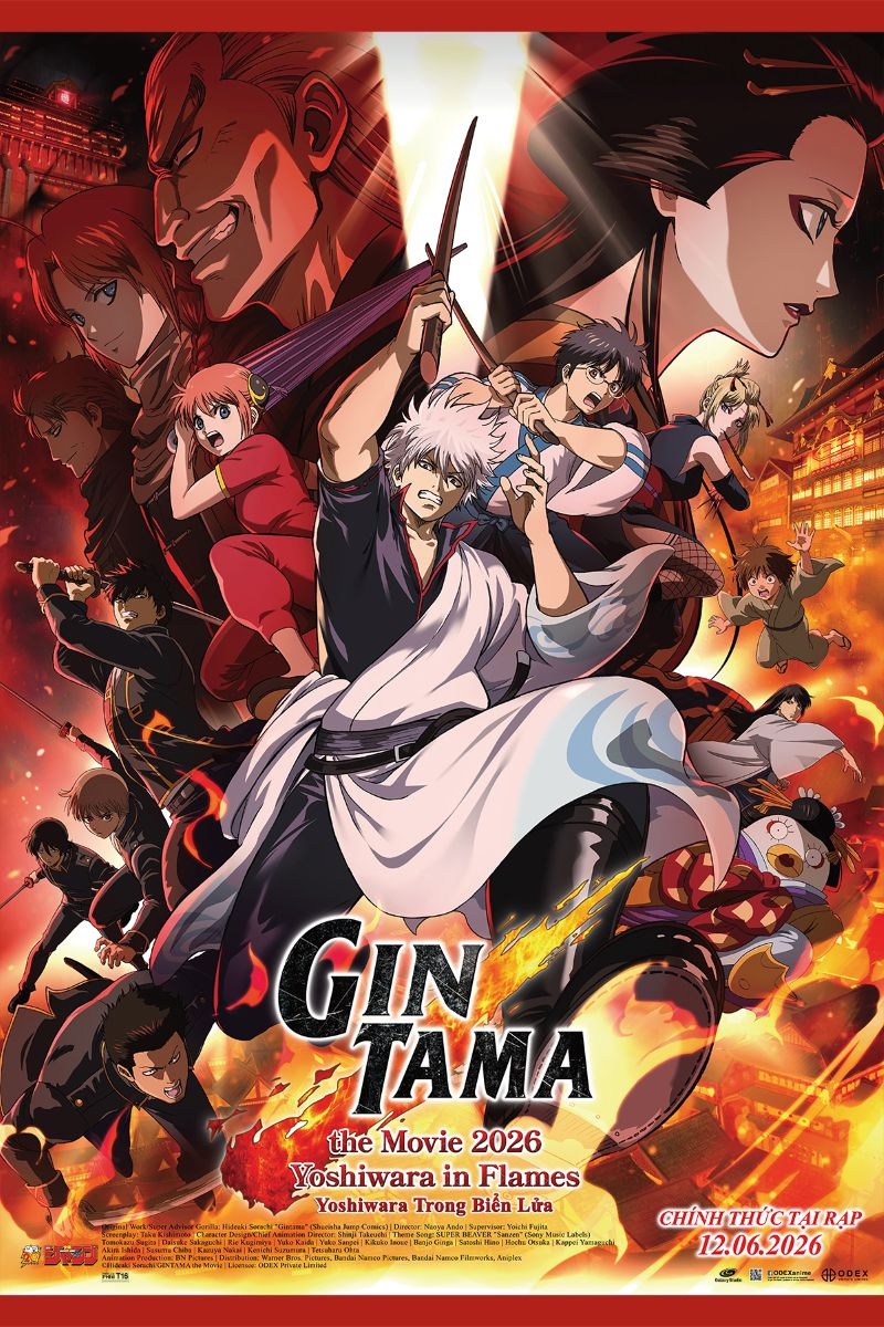 Gintama The Movie 2026: Yoshiwara Trong Biển Lửa