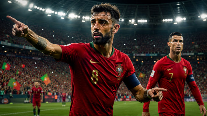 Bruno đang dần thay thế vai trò thủ lĩnh của Ronaldo
