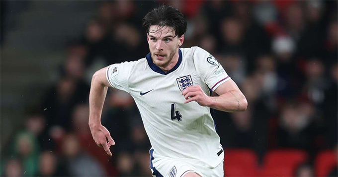 Declan Rice sẽ là đội phó ĐT Anh tại World Cup 2026