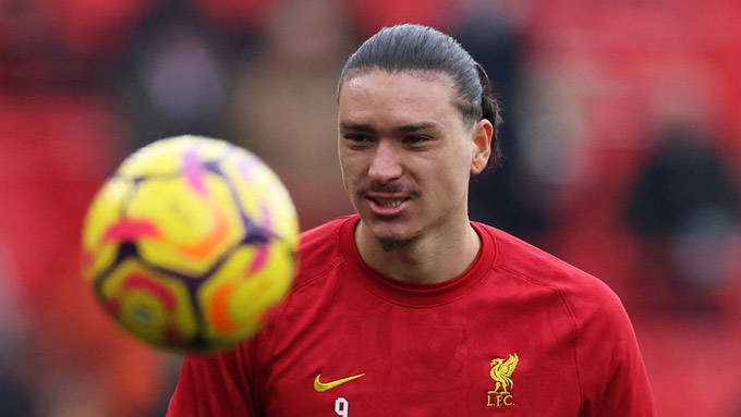Nunez từng thất bại khi khoác áo Liverpool