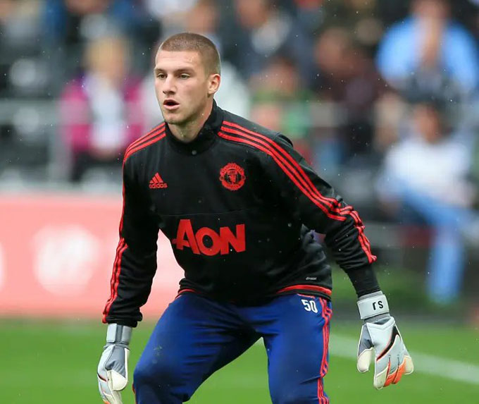 Sam Johnstone khi còn khoác áo MU - Ảnh: @IndianManUnited