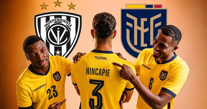 Cả Moises Caicedo, Willian Pacho và Piero Hincapie đều trưởng thành từ lò Independiente del Valle. Ảnh: Tribuna