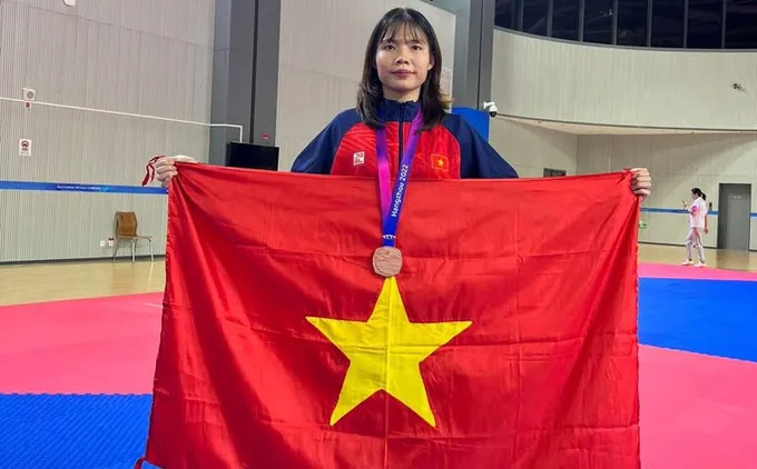 Võ sĩ Bạc Thị Khiêm từng giành HCĐ tại ASIAD 19 ở hạng cân 67kg nữ